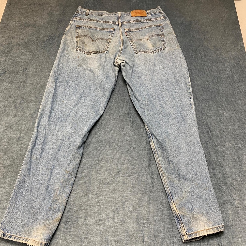 Vintage Levi's 560 Jeans Mens 38x32 Blue Denim Loose Fit Light Wash Straight Leg